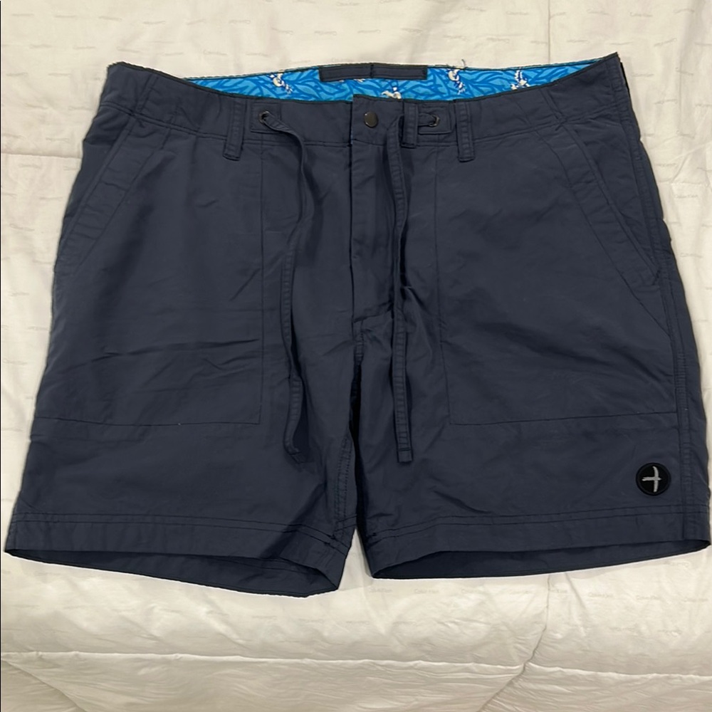 Men's Dark Blue Hybrid Shorts